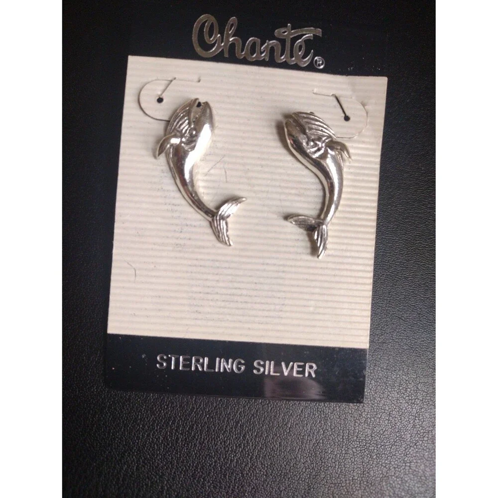 Sterling Silver Fish Earrings